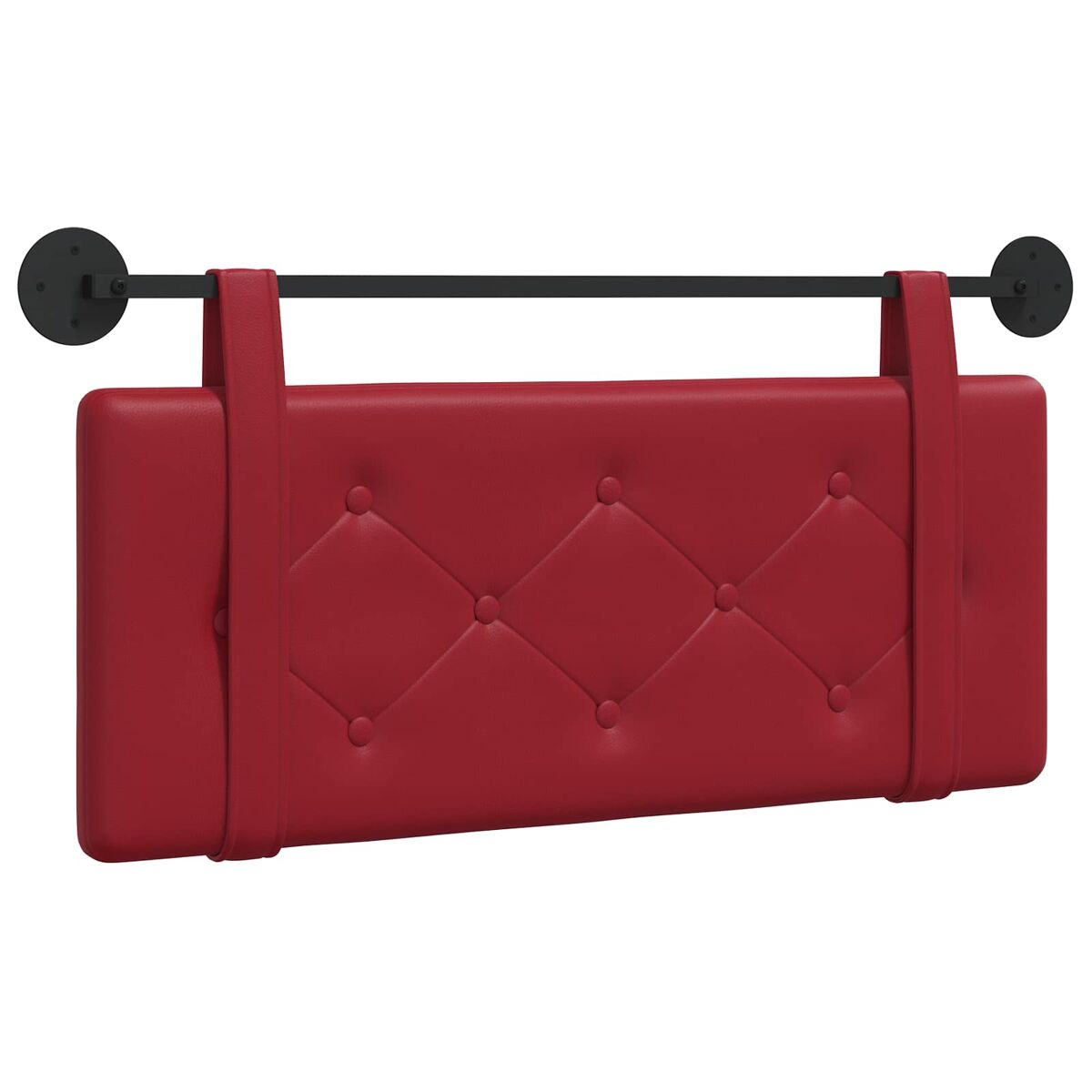 cabecero - mueble cabecero colgante rojo vino cuero sintetico