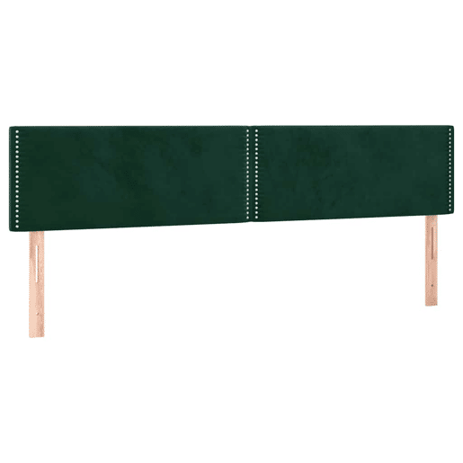 Cabeceiras de cama, verde-escuro 200x5x7888 cm veludo Cabeceiras de cama, verde-escuro 200x5x7888 cm veludo