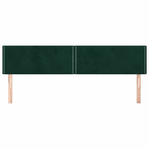 Cabeceiras de cama, verde-escuro 200x5x7888 cm veludo Cabeceiras de cama, verde-escuro 200x5x7888 cm veludo