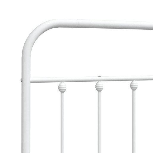 Cabeceira para cama de casal moderna de substituição 150 cm metal branco Cabeceira para cama de casal moderna de substituição 150 cm metal branco