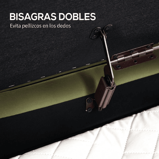 HOMCOM Banco de Cama em Veludo com Arrumação, Tampa Elevatória e Pés Dourados para Quarto e Entrada, 108x44x43,5 cm, Verde Escuro