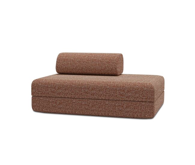 Sofá convertible de 2 plazas en tweed con diseño elegante