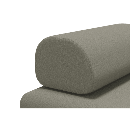 Sofá-cama conversível para 2 a 3 pessoas, tecido liso na cor taupe. Sofá-cama conversível para 2 a 3 pessoas, tecido liso na cor taupe.