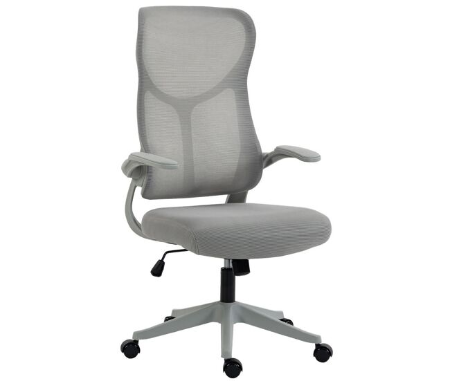 Silla de Escritorio Malla, PU HOMCOM, oficina - sillas de oficina