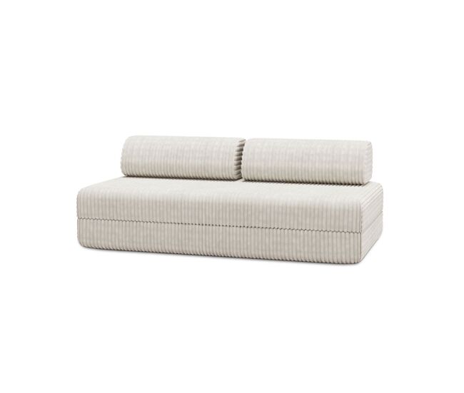 Sofá convertible de 2-3 plazas en pana XL fácil de instalar