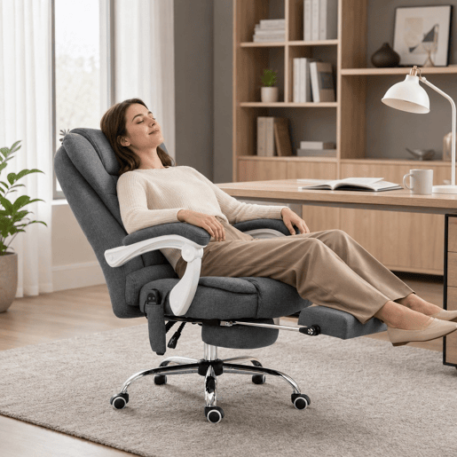 Cadeira de Massagem com 6 Pontos de Massagem Cadeira de Escritório Reclinável com Altura Ajustável Função de Aquecimento Apoio para os Pés e Controlo Remoto 65x70x111-119 cm Cinza Cadeira de Massagem com 6 Pontos de Massagem Cadeira de Escritório Reclinável com Altura Ajustável Função de Aquecimento Apoio para os Pés e Controlo Remoto 65x70x111-119 cm Cinza
