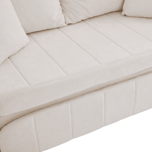 Sofá-cama multifuncional de tecido para 2 pessoas - extensível e dobrável, com bolsos nos braços, porta-carregador USB e porta-copos - chenille bege Sofá-cama multifuncional de tecido para 2 pessoas - extensível e dobrável, com bolsos nos braços, porta-carregador USB e porta-copos - chenille bege