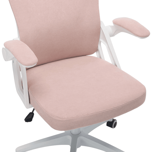 Cadeira de escritório ergonómica 58×65×108 cm u2013 Encosto alto em malha respirável, apoio lombar e apoio para a cabeça ajustáveis u2013 Rosa Cadeira de escritório ergonómica 58×65×108 cm u2013 Encosto alto em malha respirável, apoio lombar e apoio para a cabeça ajustáveis u2013 Rosa