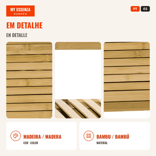 Estante Casa de Banho de Bambu Armário de Armazenamento Casa de Banho com 1 Porta e Prateleira para Lavandaria Cozinha Sala de Estar 33x36,5x67 cm Madeira, Cor de madeira natural
