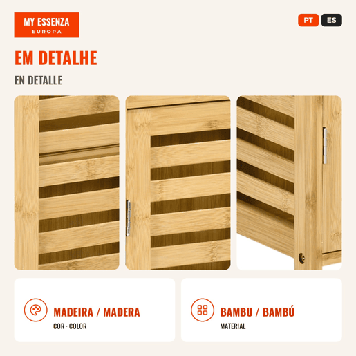 Armário Auxiliar Casa de Banho de Bambu Armário Casa de Banho com Prateleiras Ajustáveis Móvel de Armazenamento para Cozinha Anti-Tombo 30x19,9x70 cm Madeira, Cor de madeira natural Armário Auxiliar Casa de Banho de Bambu Armário Casa de Banho com Prateleiras Ajustáveis Móvel de Armazenamento para Cozinha Anti-Tombo 30x19,9x70 cm Madeira, Cor de madeira natural