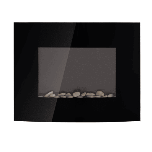 Lareira Elétrica de Parede com Potência 9001800W Controlo Remoto Efeito de Chama Realista em 7 Cores 65x11,4x52cm Preto Lareira Elétrica de Parede com Potência 9001800W Controlo Remoto Efeito de Chama Realista em 7 Cores 65x11,4x52cm Preto
