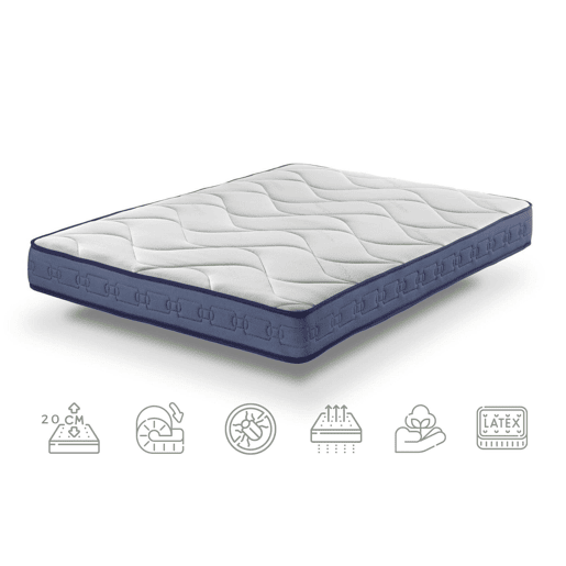 Colchão de Látex Gel Plus - Efeito Relax 13 zonas de conforto Altura 20 cm | Sanitized® Certified Colchão de Látex Gel Plus - Efeito Relax 13 zonas de conforto Altura 20 cm | Sanitized® Certified