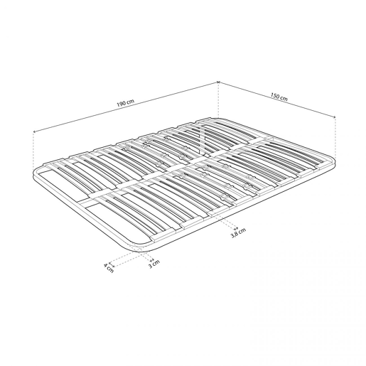 Base de cama de ripas RX Diamond 150x190 cm Base de cama de ripas RX Diamond 150x190 cm