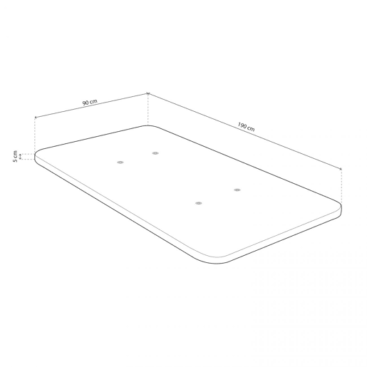 Base Tapizada Air Bege 90x190 cm Base Tapizada Air Bege 90x190 cm