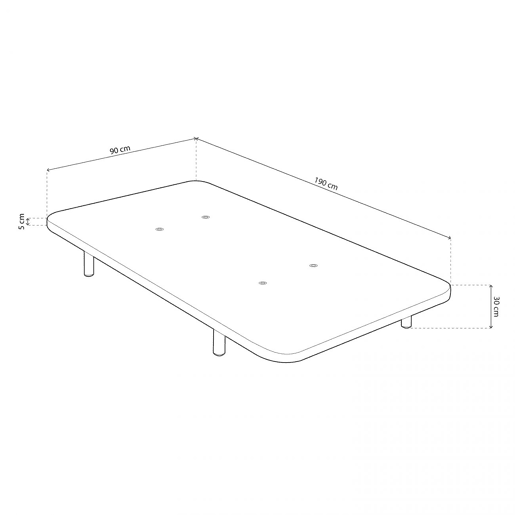 Base Tapizada Air Bege 135x190 cm Base Tapizada Air Bege 135x190 cm