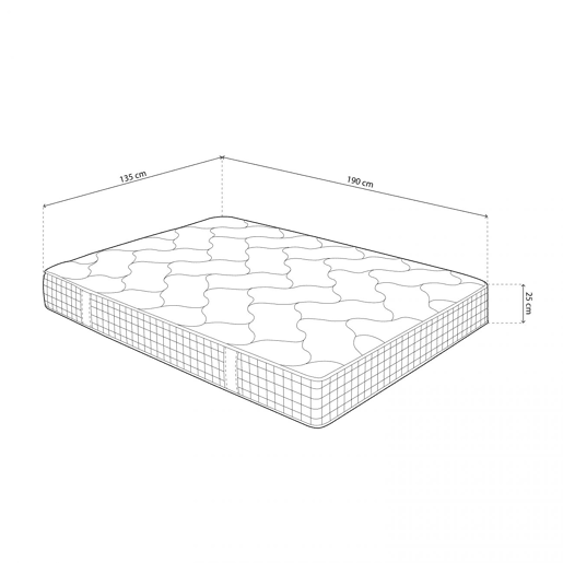 Colchão viscoelástico Energy HR 150x190 cm