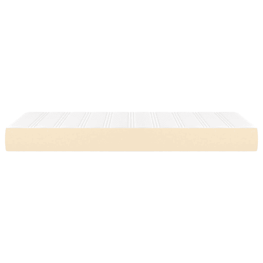 vidaXL Colchão de molas ensacadas 180x200x20 cm tecido cor creme vidaXL Colchão de molas ensacadas 180x200x20 cm tecido cor creme