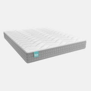 Colchão Viscoelástico Talaia Nalui reversível firmeza média com tecido stretch bambu Blanco
