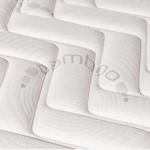 Colchão Viscoelástico Talaia Nalui reversível firmeza média com tecido stretch bambu Blanco