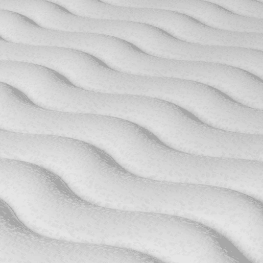 Colchão Viscoelástico Gredos Nalui reversível com tecido stretch e tecido 3D Blanco