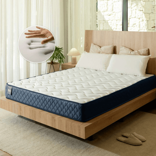 Colchão Viscoelástico Mulhacén DualSense Nalui tecido Aloe Vera e 3D respirável azul