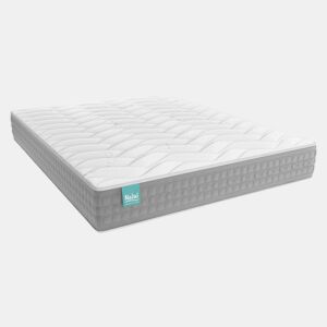 Colchão Viscoelástico Talaia Nalui reversível firmeza média com tecido stretch bambu Blanco