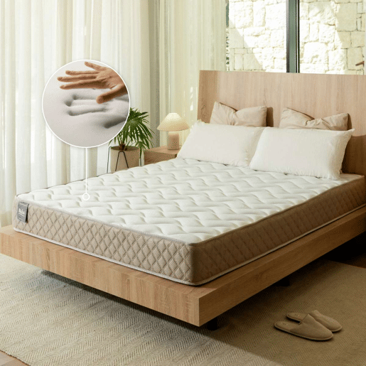 Colchão Viscoelástico Mulhacén DualSense Nalui tecido Aloe Vera e 3D respirável Beige