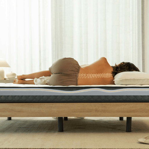Colchão Viscoelástico Mulhacén DualSense Nalui tecido Aloe Vera e 3D respirável Gris
