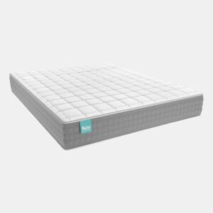 Colchão Viscoelástico Bernia Nalui reversível firmeza média com tecido stretch bambu Blanco