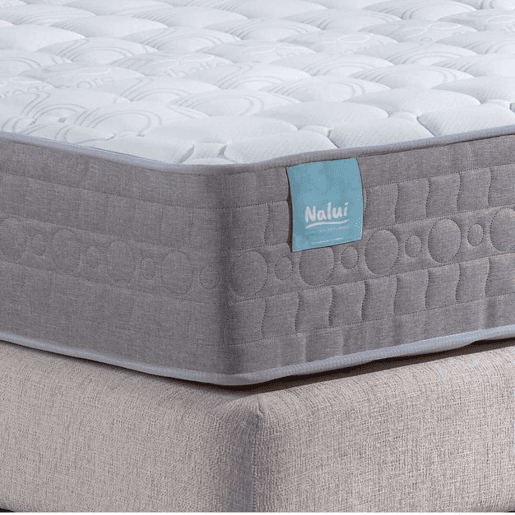 Colchão Viscoelástico Bernia Nalui reversível firmeza média com tecido stretch bambu Blanco