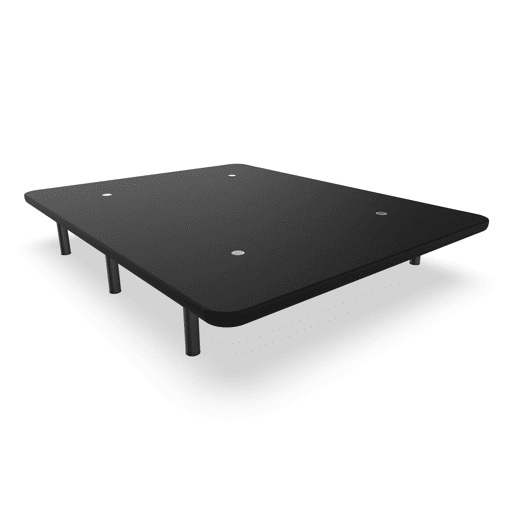 Base Estofada Nalui em aço com pés de 25 cm e 5 barras transversais Negro