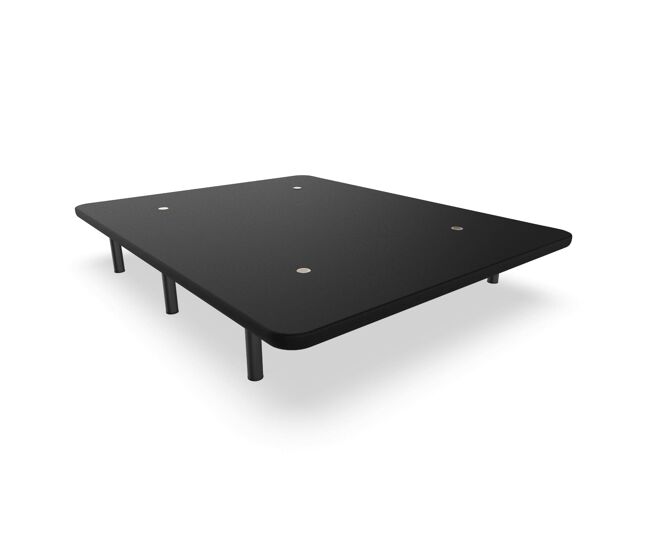 Base tapizada nalui 140x190 de acero con patas de altura 25cm y 5 barras transversales, tejido 3d | fabricado en españa