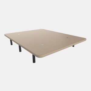 Base Estofada Nalui em aço com pés de 25 cm e 5 barras transversais Beig