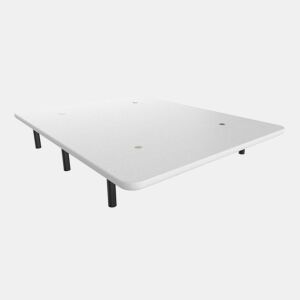 Base Estofada Nalui em aço com pés de 25 cm e 5 barras transversais Blanco