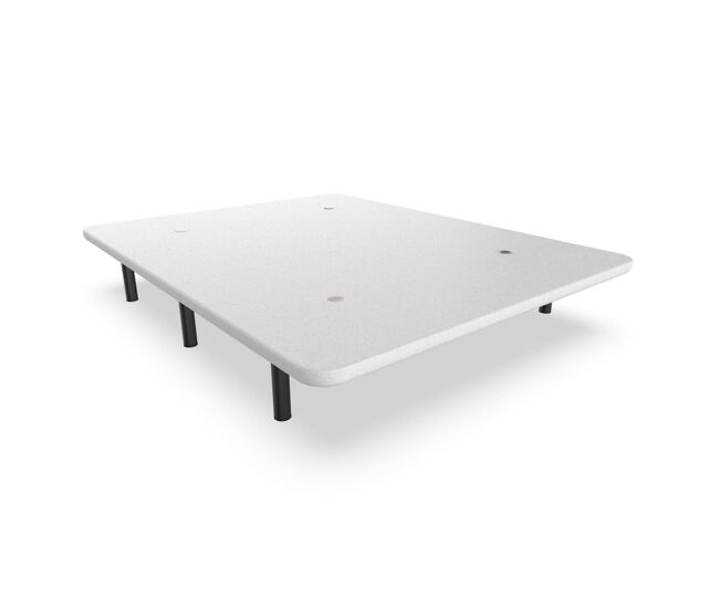 Base tapizada nalui 180x200 de acero con patas de altura 25cm y 5 barras transversales, tejido 3d | fabricado en españa