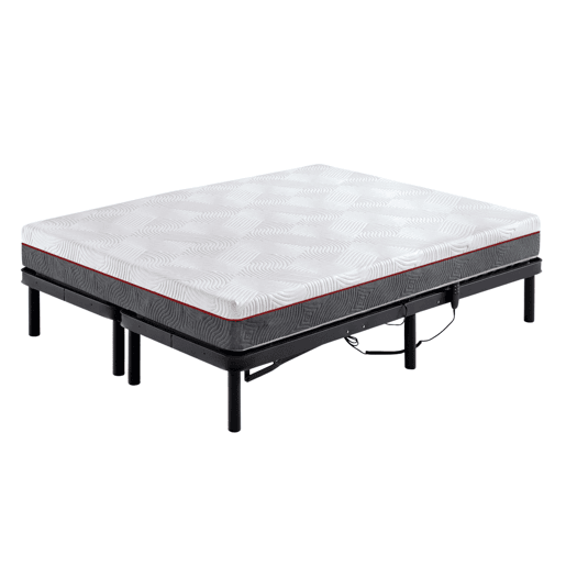 Colchão Nert Air Flow 135x190 cm com núcleo flexível, firmeza média-alta, respirável, 20 cm de altura