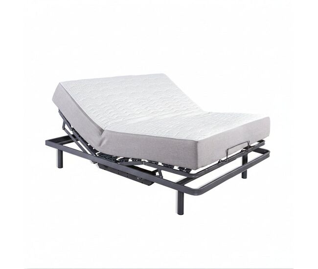 Cama abatible vertical hausbed de matrimonio 135x200 en color blanco con sistema de apertura suave y estructura reforzada