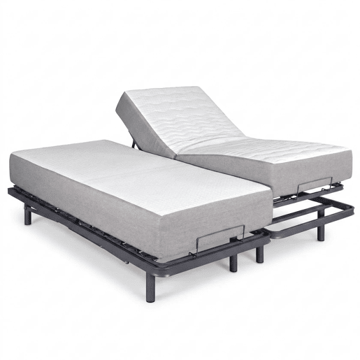 Cama rebatível vertical Hausbed de casal 180x200 em branco com sistema de abertura suave e estrutura reforçada