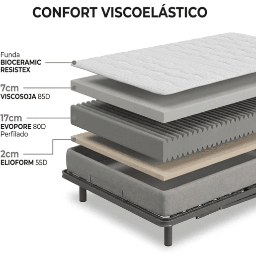 Cama rebatível vertical Hausbed de casal 180x200 em branco com sistema de abertura suave e estrutura reforçada