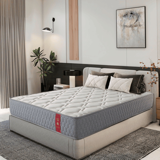 Colchão Espuma HR 100x190 cm Altura +- 25 cm - Firmeza médiaalta - Espuma HR de alta densidade - Tecido elástico - Grande adaptabilidade