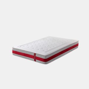 Colchão viscoelástico 200x200 cm Ruby Flex - Altura +- 26 cm - Firmeza média - Alta adaptabilidade - Espuma FlexCel - Lado invernoverão