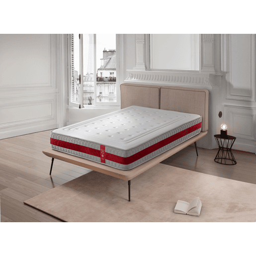 Colchão viscoelástico 80x190 cm Ruby Flex - Altura +- 26 cm - Firmeza média - Alta adaptabilidade - Espuma FlexCel - Lado invernoverão