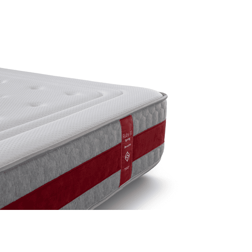 Colchão viscoelástico 80x190 cm Ruby Flex - Altura +- 26 cm - Firmeza média - Alta adaptabilidade - Espuma FlexCel - Lado invernoverão