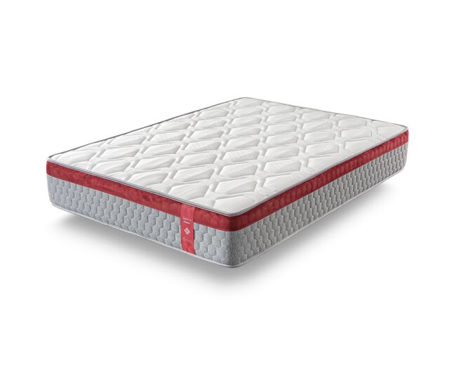 Colchón viscoelástico premium 150x180 cm reversible sienna - +/- 30 cm - firmeza media/alta - trazas de cabono y partículas de gel