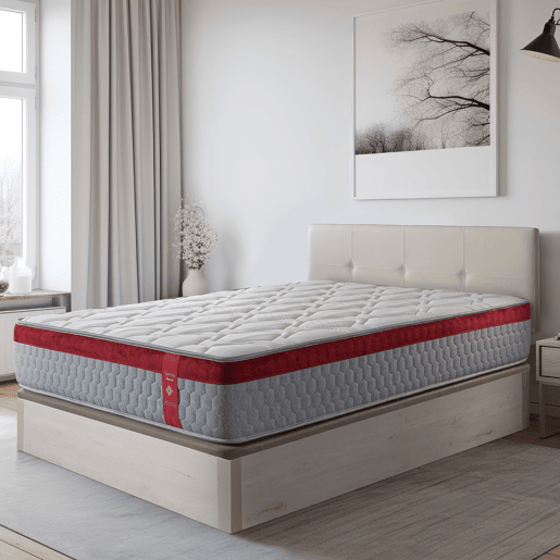 Colchão viscoelástico Premium reversível 105x200 cm Sienna - Altura +- 30 cm - Firmeza MédiaAlta - Partículas de carbono e gel
