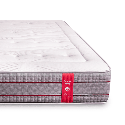 Colchão híbrido 150x190 cm Scarlet - +- 26 cm - Firmeza média - Molas ensacadas + espuma viscoelástica - Respirável - Zonas de sono independentes