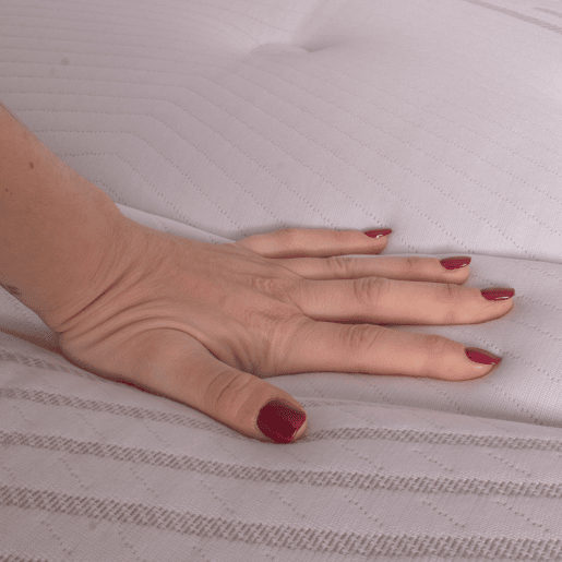 Colchão híbrido 150x190 cm Scarlet - +- 26 cm - Firmeza média - Molas ensacadas + espuma viscoelástica - Respirável - Zonas de sono independentes