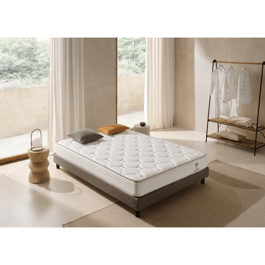 Colchão viscoelástico 200x200 cm Fermo - Altura +- 21 cm - Firmeza médiaalta - Dupla face especializada para invernoverão - Alta durabilidade