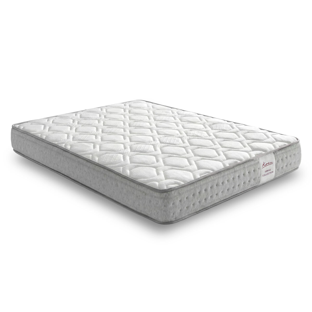 Colchón de muelles ensacados 90x190 cm mattina - altura +/- 20 cm - tecnología híbrida con espuma viscoelástica de alta densidad - gran adaptabilidad