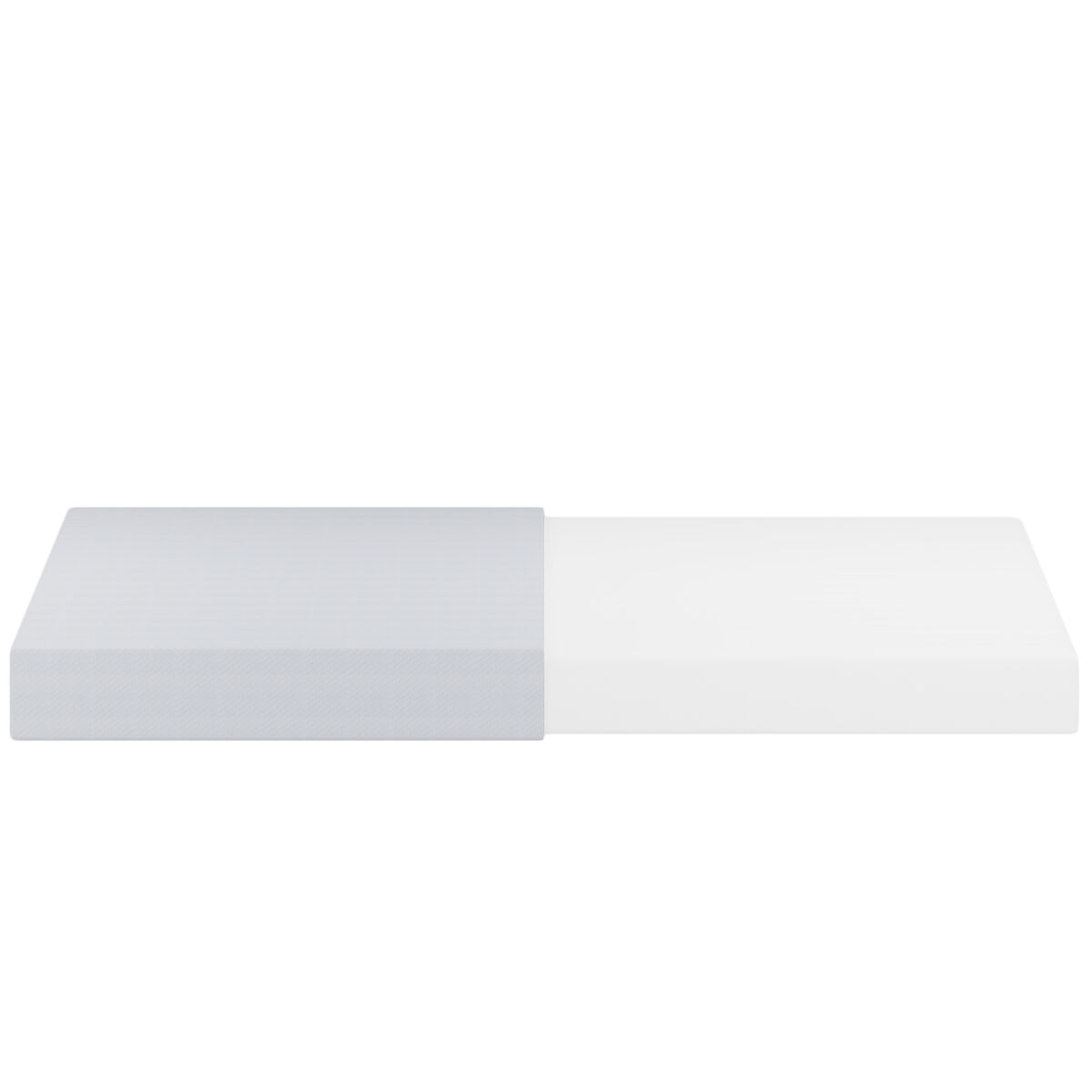 Colchón 90x200cm - ergonómico, transpirante, öko-tex certificado, con partículas antideslizantes y asas - blanco